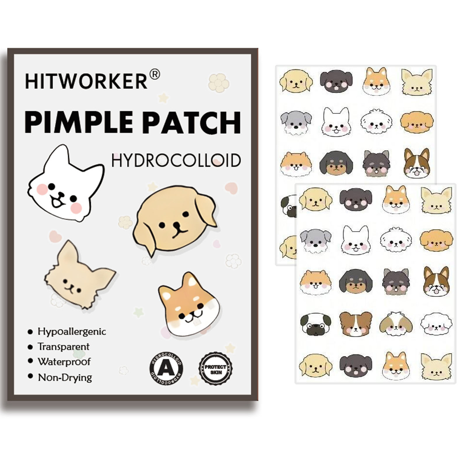 Skincare Oil Control - 40PCS Cute Animal Shape Hydrocolloid Blemish