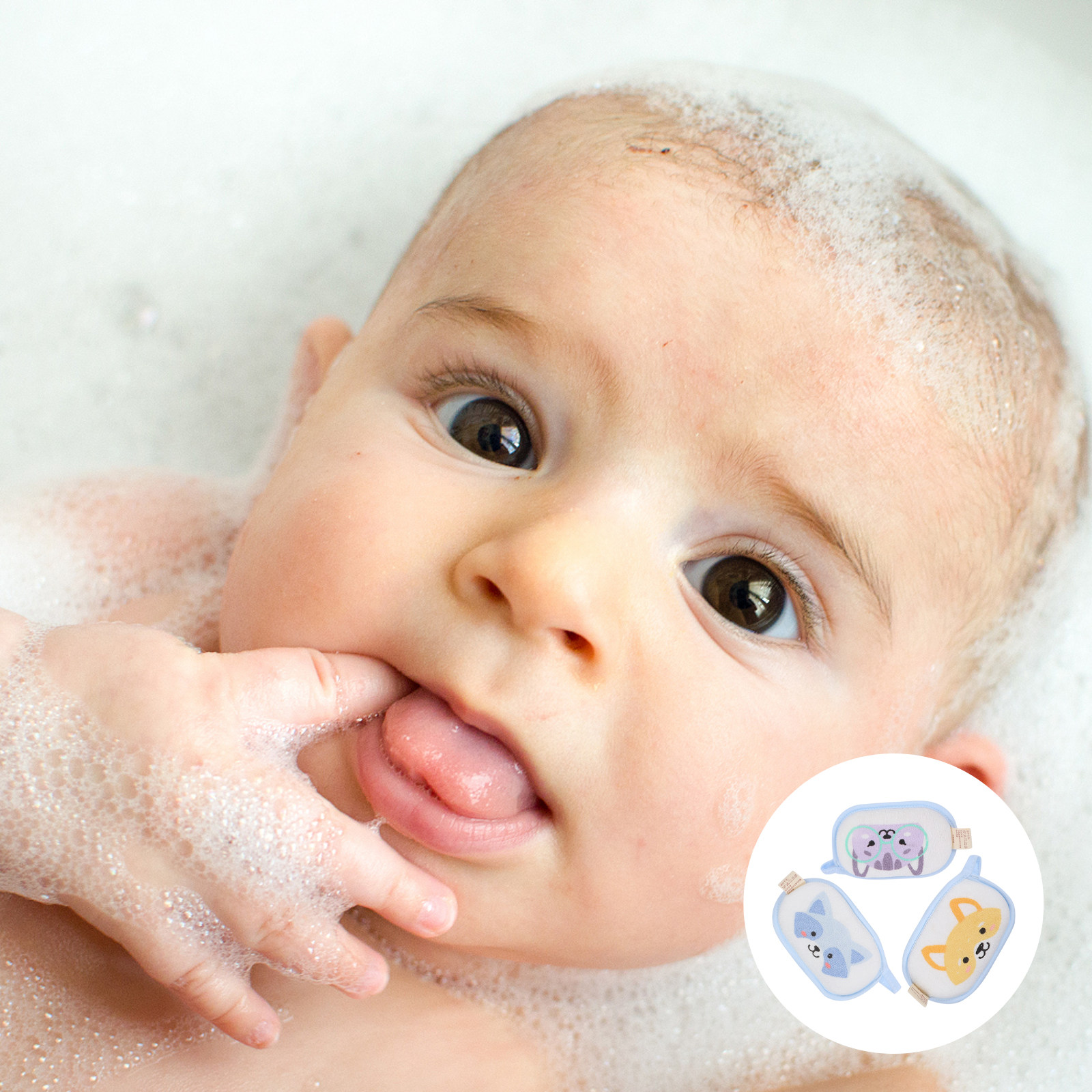 3Pcs Toddler Bath Sponge Ultra - огляд і ціна Skincare Newborn