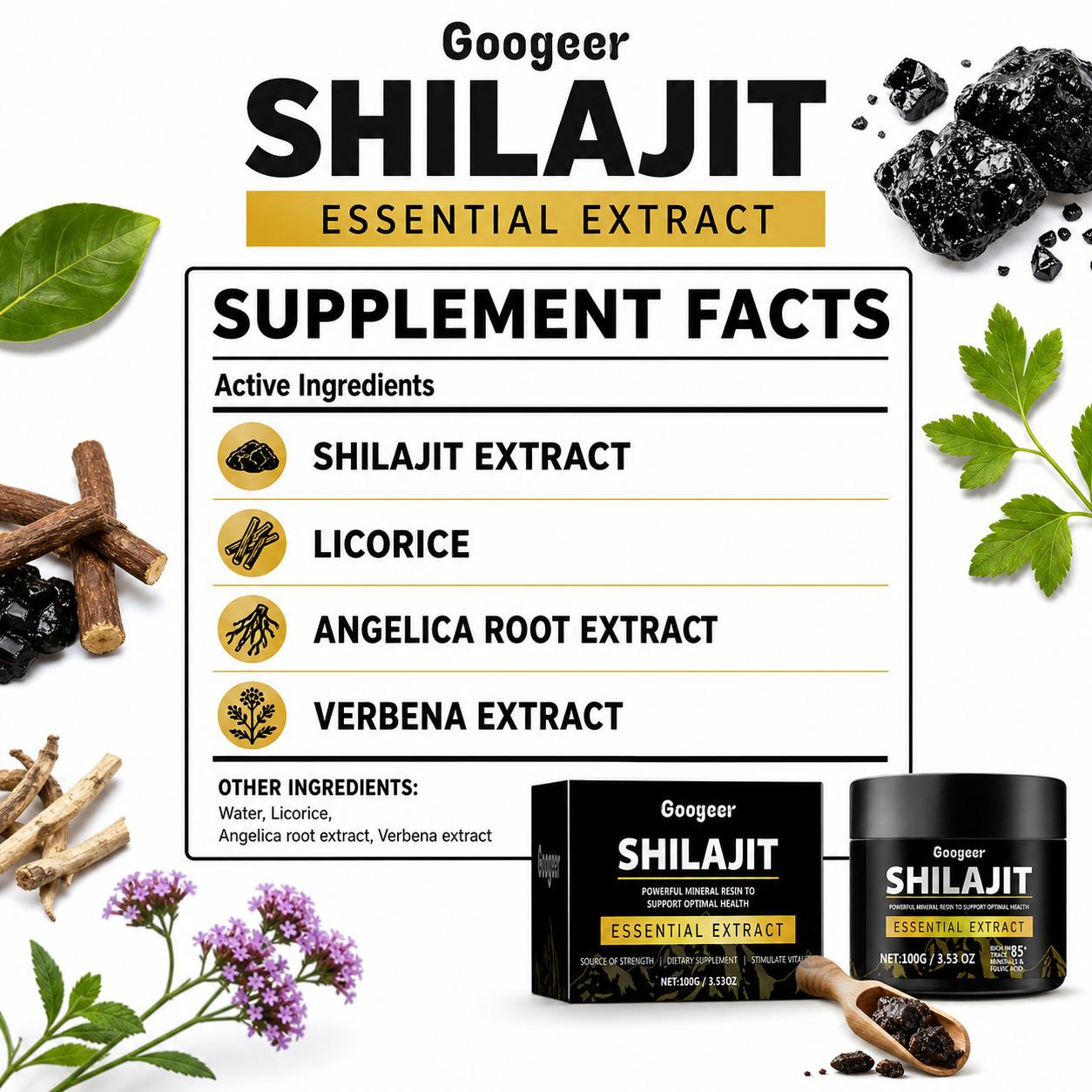 Googeer Shilajit Extract Powde - огляд і ціна Licorice Root Extract